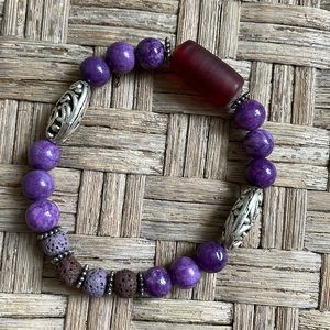 Purple stone bracelet